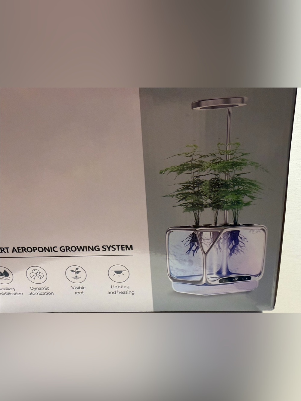 Smart Aeroponic Growing System Planter - White